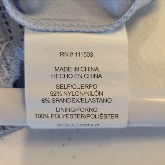 As U Wish Light Blue Lace Mini Dress Women's Size Medium - Picture 8 of 12